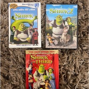 3 Shrek dvd movies